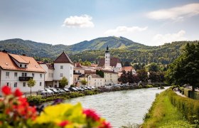 Direkt an der Erlauf gelegen: Die Stadtgemeinde Scheibbs, © schwarz-koenig.at
