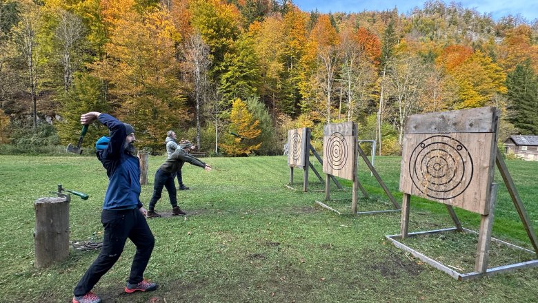 Axtwerfen Wildniss Zentrum Nasswald, &copy; Georg Bergthaler